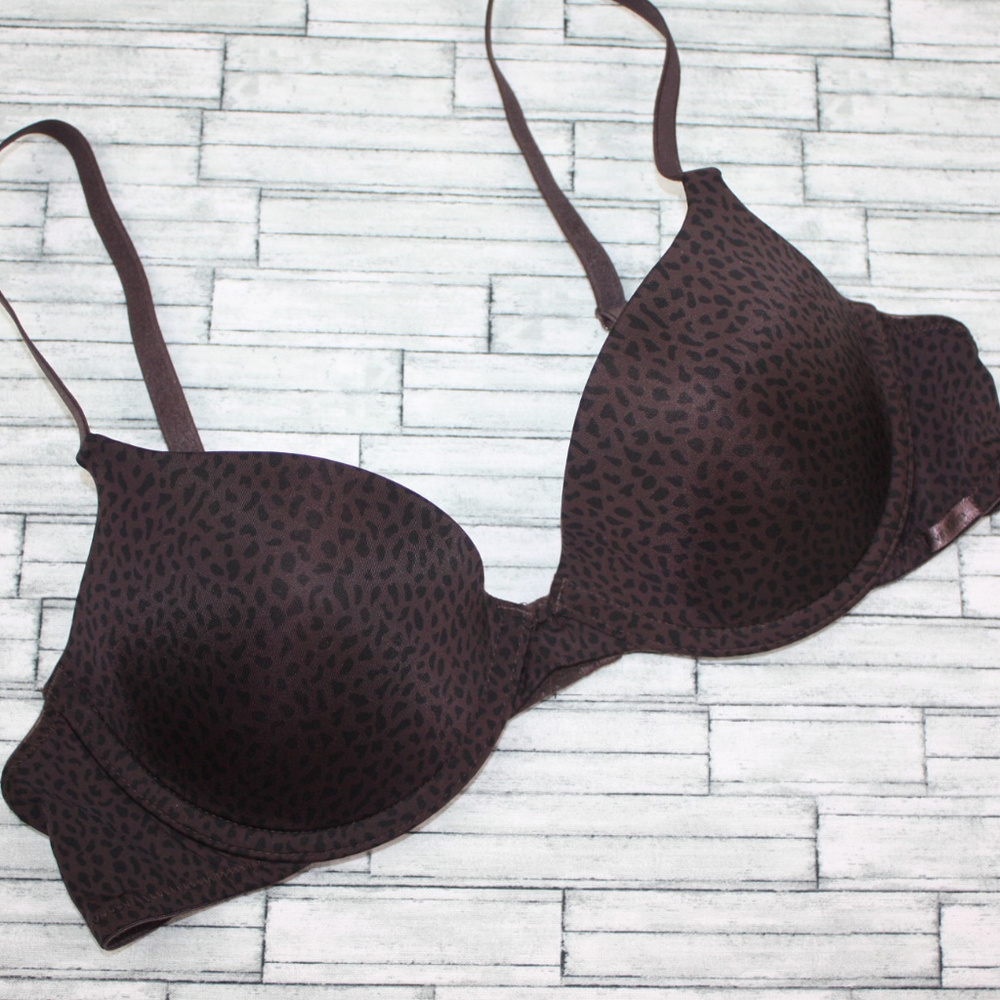 36A Calvin Klein NWOT Animal Print Push Up Bra